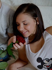 Horny teen invites cock to her ass