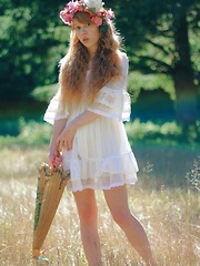 Naked As A Little Doll In A Meadow